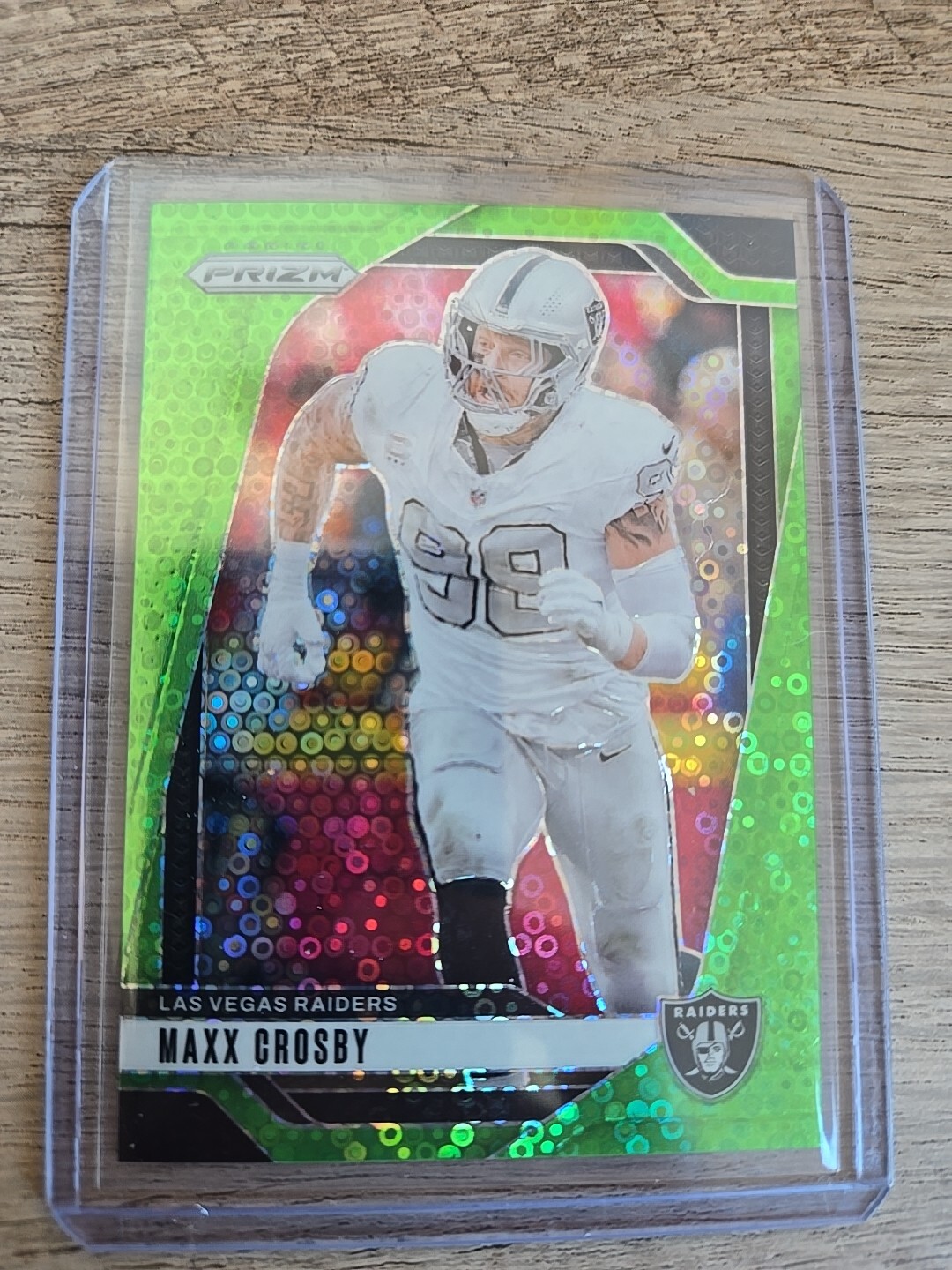 2024 Panini Prizm No Huddle - Maxx Crosby Green Disco /10