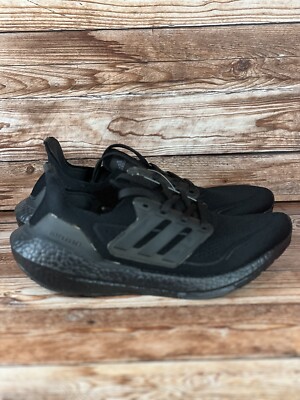 adidas Ultra Boost 21 Primeblue Mens Size 8 Triple Black Running Sneakers  FY0306 | eBay