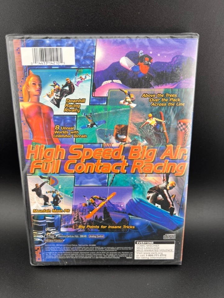 SSX (Playstation 2 PS2) Snowboard Etiqueta Negra Sellado de Fábrica Nuevo Foto 2 de 4