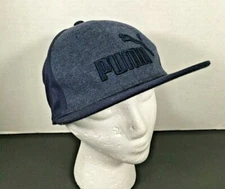 NWT Puma Snapback Hat Flat Brim Cap Trucker One Size 
