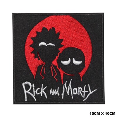 Rick And Morty Film Logo gestickt Aufnäher/Bügelbild Patch Patches