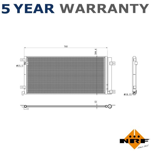 Condensator Airconditioning A3 - OEM 1K0820411Q