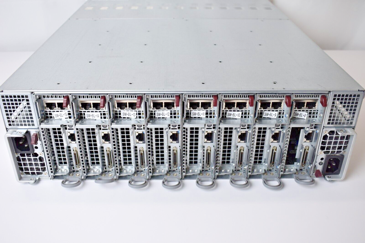 Supermicro MicroCloud SYS-5038MR-H8TRF 3U 8-Node Server, 8x10SRD-F