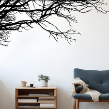 Eersida Tree Wall Decals Peel and Stick, 6 Sheets Black Wall Decals Wallpaper...