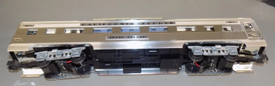 K-LINE Trains OScale 15" California Zephyr Extruded Aluminum Passenger 4 Car Set - Image 4 of 4