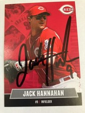 Jack Hannahan 2013 Kahns Cincinnati Reds Signed Card Autograph