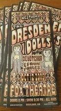 THE DRESDEN DOLLS  2005 FOX THEATER  BOULDER CO ORIGINAL CONCRET HANDBILL