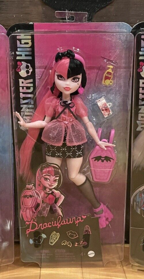 Monster High Draculaura Com Pink G3 2023 Mattel