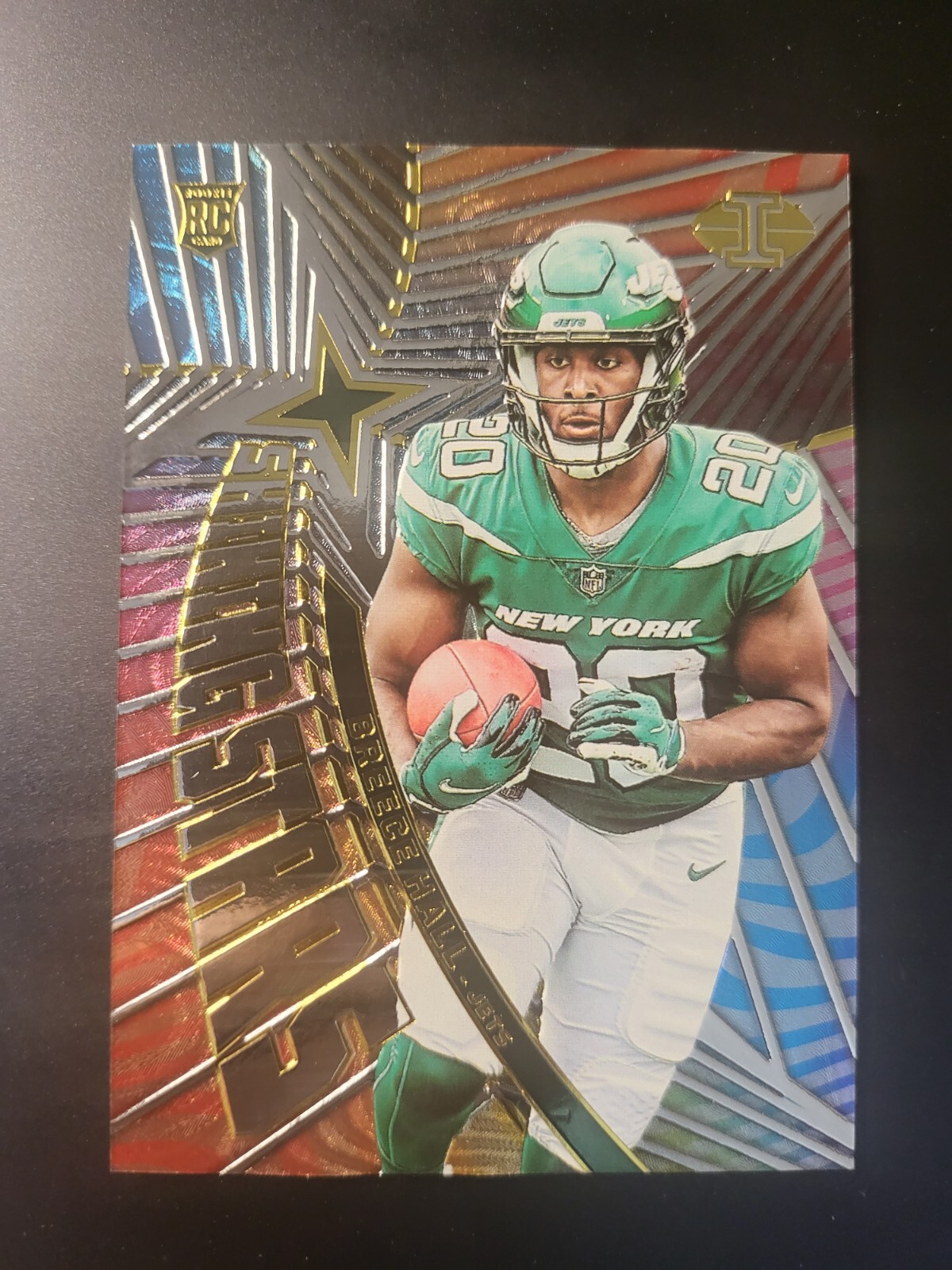 2022 Illusions Breece Hall RC SHINING STARS card #SS-19