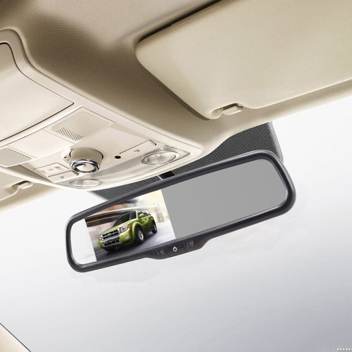 Handle Backup Rear view Camera 4.3 Mirror Monitor For Dodge Ram 1500 2009-2017 - Picture 12 of 12