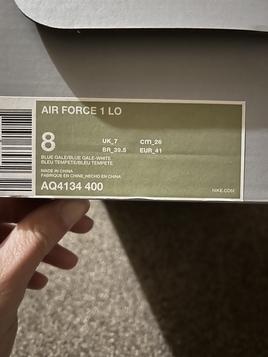 Nike Air Force Low Blue Gale University blue white- 2018 VNDS