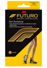FUTURO Plus Size Firm Compression Pantyhose 20-30 mmHg Nude Support Hosiery