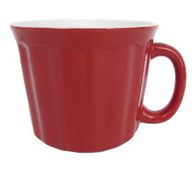 Bialetti Casa Italia Red Soup Coffee Mug Cup Ribbed Stoneware 16 oz Replacement