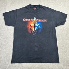 Vintage Harley-Davidson Mens Large Spirit of Freedom Bravado USA Made Kokomo Tee