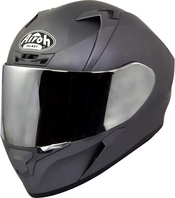 AIRROH VALOR SILVER MATT LIMITED EDITION FULL FACE MOTORCYCLE HELMET SIZE XXL