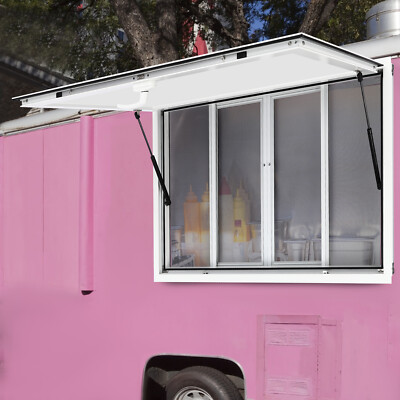 48''L x 30''W Concession Stand Serving Window Food Truck Service Awning w/ Hooks