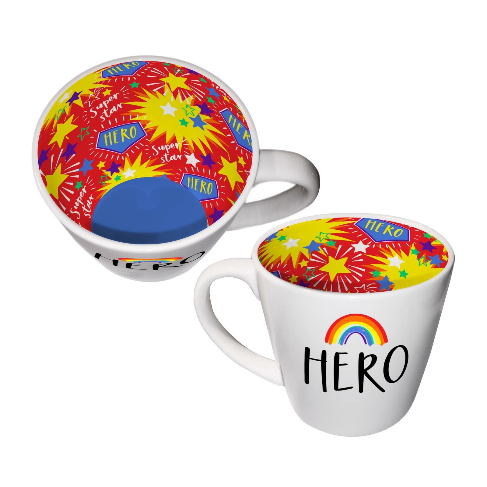 Novelty Coffee Mug Hero Rainbow Inside Out Tea Special Person Ceramic Cup