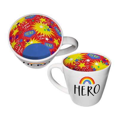 Neuheit Kaffeebecher Held Regenbogen Inside Out Tee besondere Person Keramiktasse