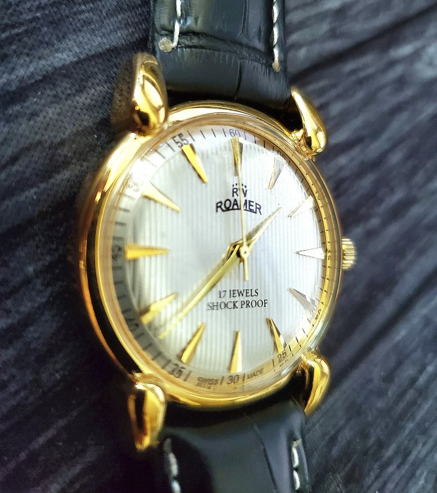 Reloj suizo manual Roamer Brevete RARO reparado funciona muy bien* Foto 3 de 4