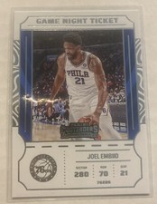 2022-23 Contenders Basketball #15 Joel Embiid MVP Game Night Ticket