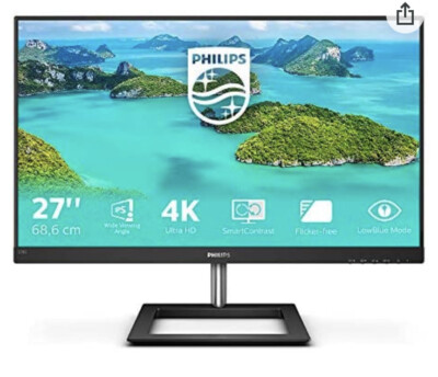 278E1A - 27 Zoll 4K Monitor, 60Hz, 4ms, IPS, Lautsprecher, flimmerfrei,