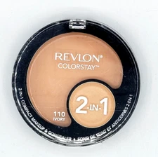 NEW Revlon Colorstay 2-in-1 Compact Makeup and Concealer- 110 IVORY