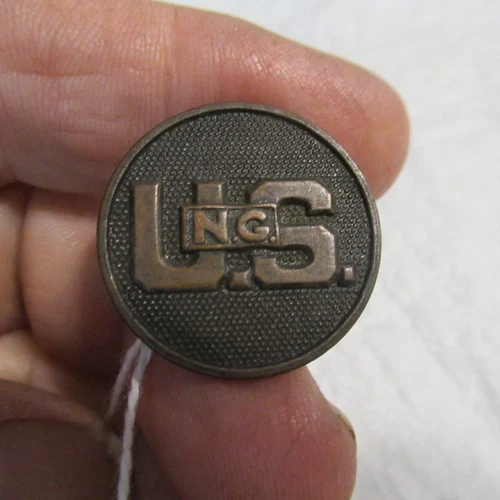 VINTAGE WW1 ERA US MILITARY TUNIC COLLAR PIN NG NATIONAL GUARD