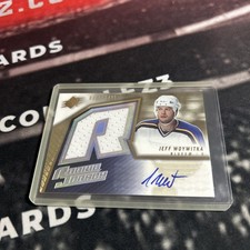 JEFF WOYWITKA 2005-06 UPPER DECK SPx HOCKEY Rookie Auto Jersey #D /1499