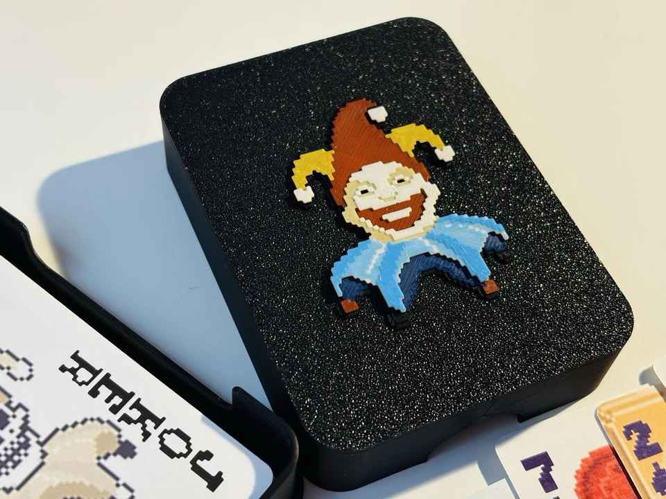 3D Printed Playing Card Case + 54 Balatro-Style Cards｜Custom Poker Size Box - Image 2 of 4
