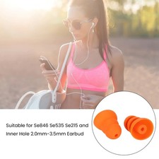 4 Pairs Silicone Eartips Soft Noise Reducing Replacement for SE846 SE535 SE215