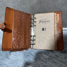 Filofax Peal Pigskin 4 PLF 7/8 Vintage System Notebook Brown Rare Showa 62