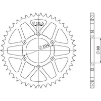 Zahnrad Stahl P520 - Z44 (DIS.16403)