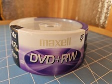 Maxell 4x DVD RW 4.7GB 120 Minute 2 HRS 15-Pack Spindle New Sealed