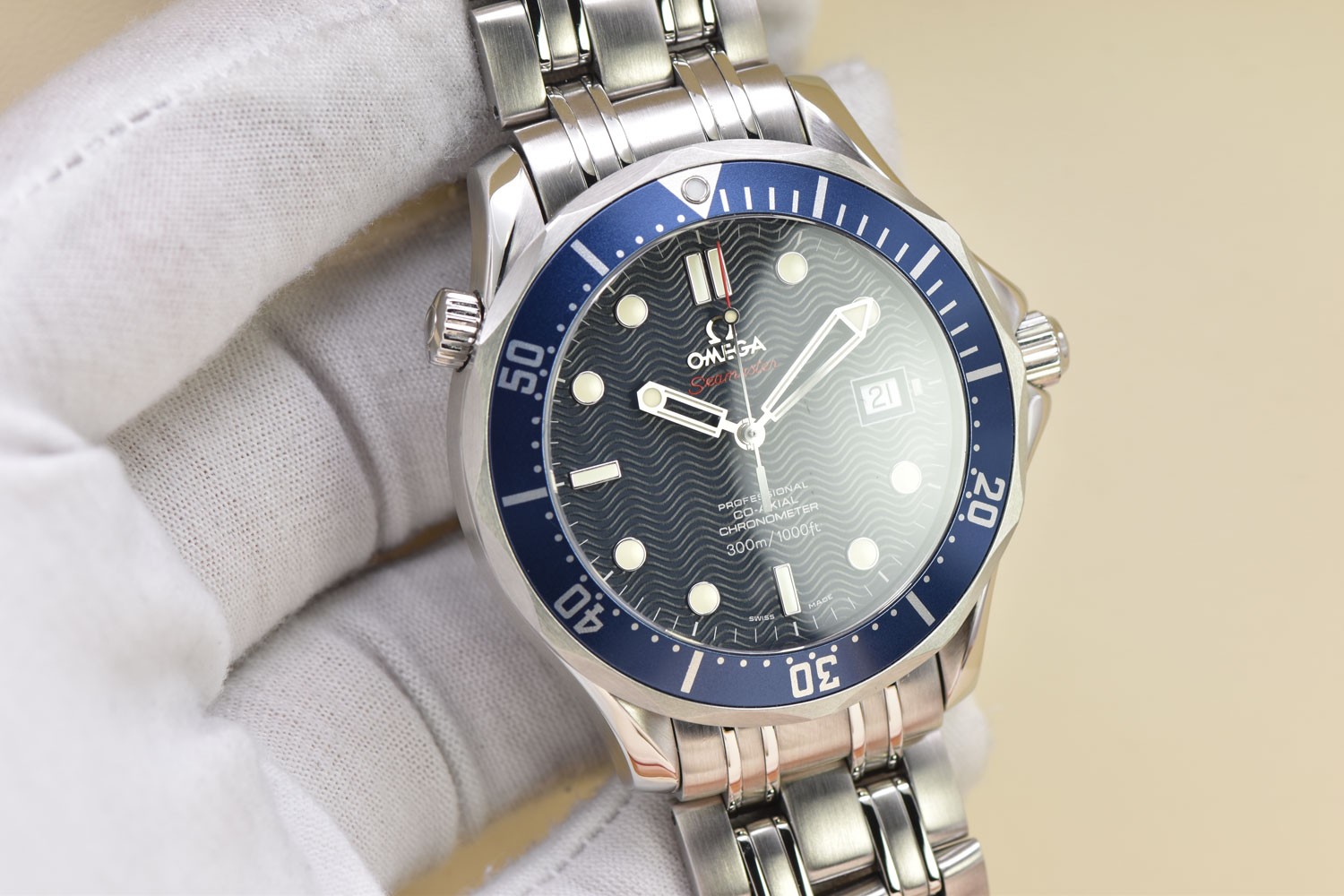 2010 Omega Seamaster Professional 300M Co-Axial Automatic Blue Dial 41MM 2220.80 image 2
