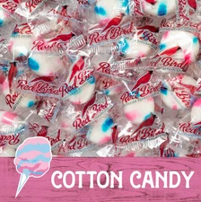 Red Bird Soft Cotton Candy Flavor Puffs, Gluten Free, Bulk Hard Candy (2 Pounds)