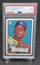 PSA 9 Mickey Mantle 2021 Topps X Mantle Collection 1952 Topps #3