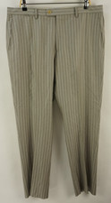 Recent Versace Wool Silk Lightweight Twill Men's 38 x 33 Gray Beige Trouser Pant