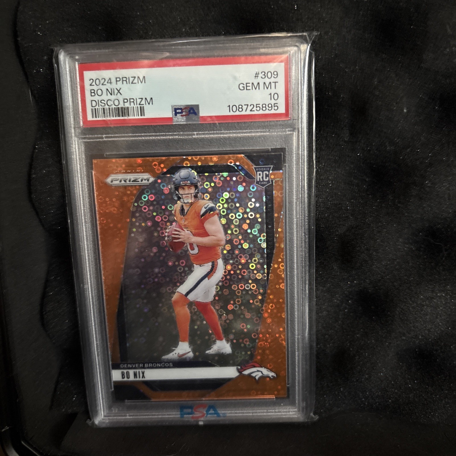 Bo Nix Panini Prizm #309 Disco