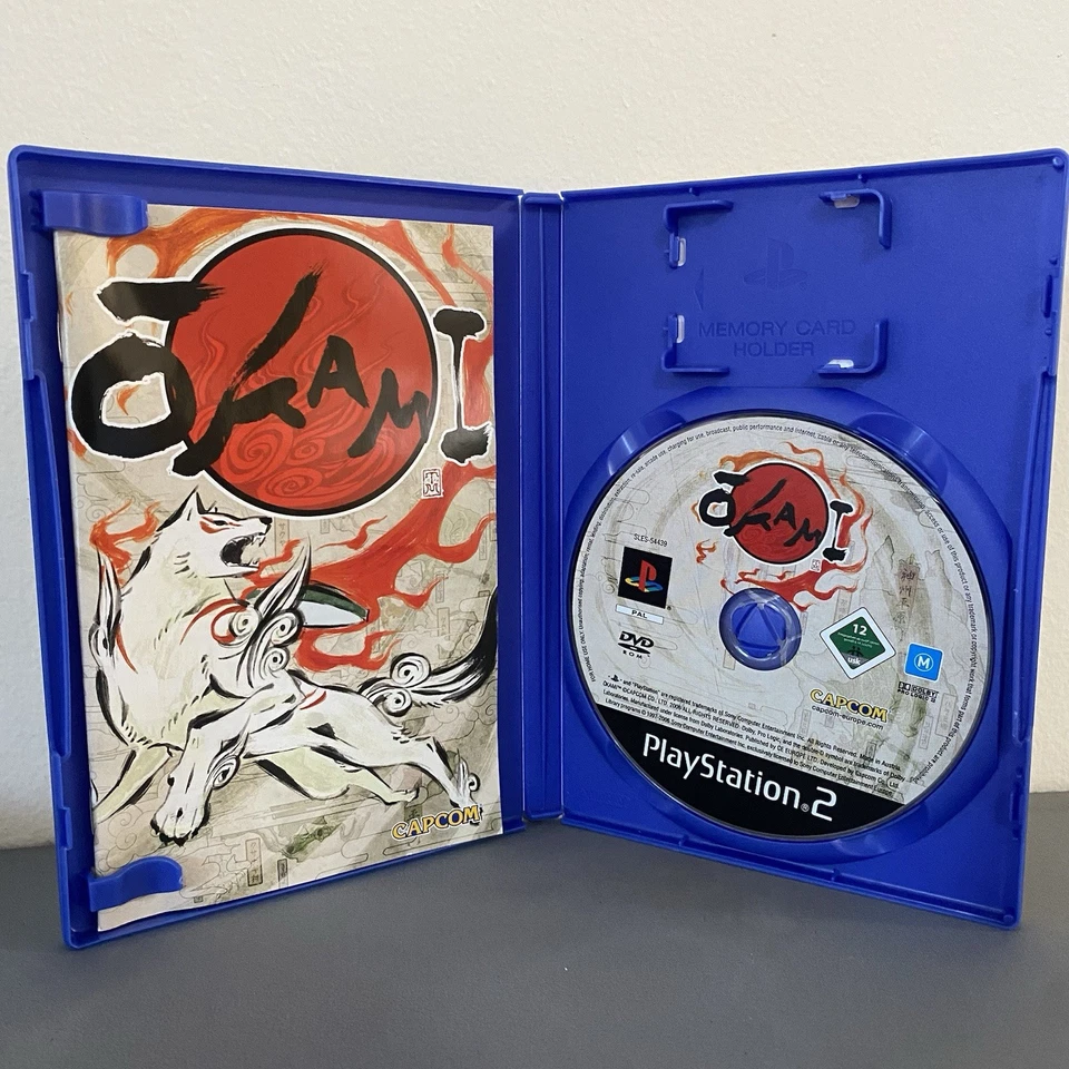 Okami Sony PS2 PlayStation 2 Game Complete With Manual PAL 2006 Capcom - image 3 of 4