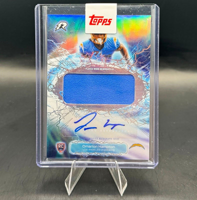 Topps Resurgence Omarion Hampton Chargers Rookie Relic Auto RRA-OH Topps Sealed