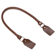 Purse Straps, 24 Inch Genuine Leather Strap for Mini Pouch, Coffee
