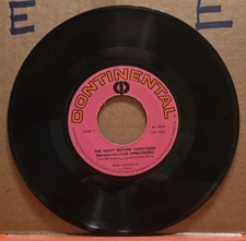 Louis Armstrong: The Night Before Christmas/Saints Go Marching In - 45rpm VG+