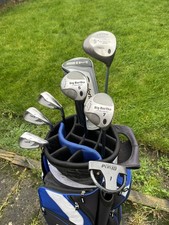 LADIES FULL SET OF GOLF CLUBS CALLAWAY BIG BERTHA WOODS MD IRONS TOUR EDGE BAG 