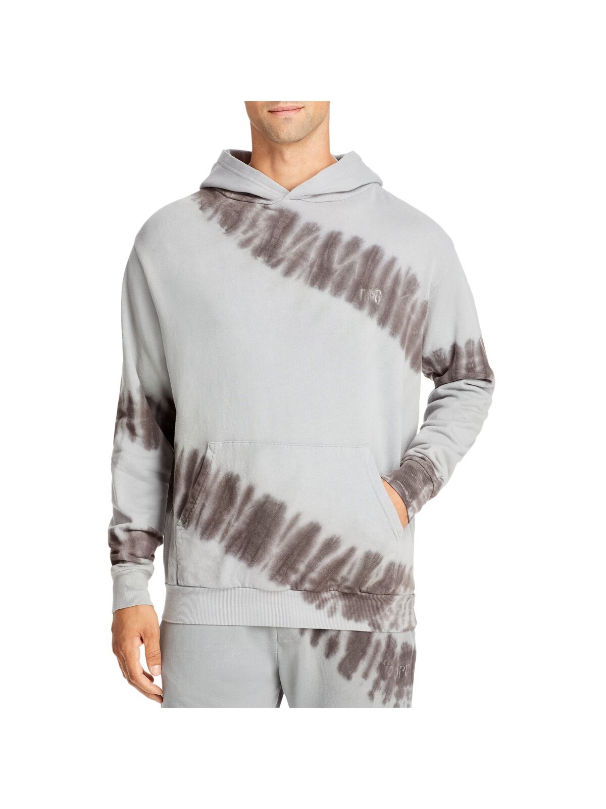 ORIGINAL PAPERBACKS Mens Los Feliz Gray Tie Dye Long Sleeve Draw String Hoodie L 4790₽