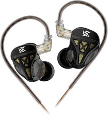 KZ DQS Wired Earbuds Dynamic Driver in Ear Monitor No Mic, DQS-black