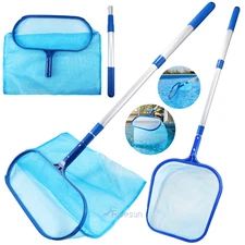 Heavy Duty Pool Skimmer Leaf Rake Net Scooper, Cleaning Swimming Pool, Fine Mesh