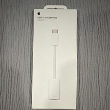 Apple USB-C to Lightning Adapter, White, Compatible w/ Apple, Adapter Included