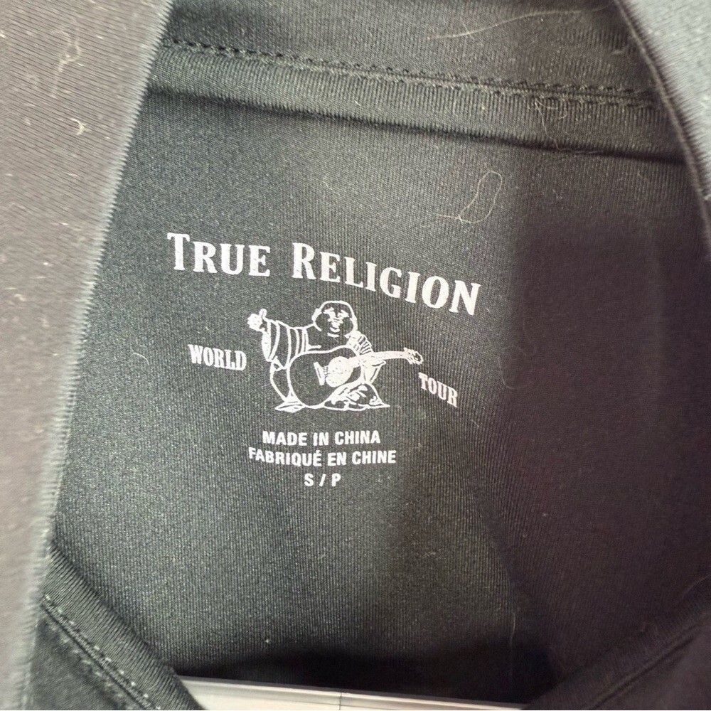 True Religion sweater silver black Zip-Up Jacket with Speckled Shine sparkle image 10