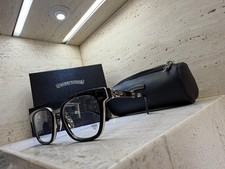 Chrome Hearts DUCK BUTTER Black Silver Eyeglasses Frame 52-21-152 unisex