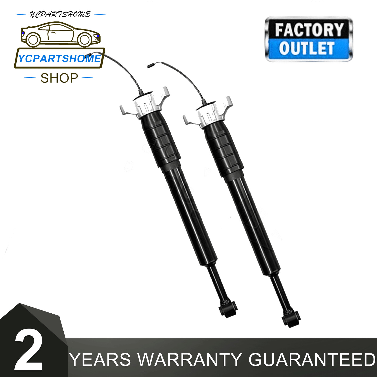 2pcs Rear Left + Right Shock Absorber Struts Fit Maserati Levante M161 2017-2022